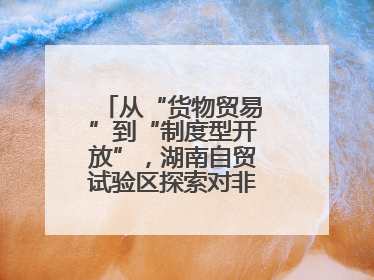从“货物贸易”到“制度型开放”，湖南自贸试验区探索对非合作新模式